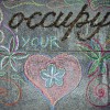 Occupy Chalk Drawing