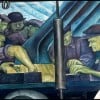 Detail of Diego Rivera's "Detroit Industry" Mural (1932-1933), Detroit Institute of Arts. Photo by Vasenka on Flickr.