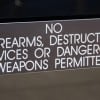Firearm Sign by Indiana Public Media via Flickr.