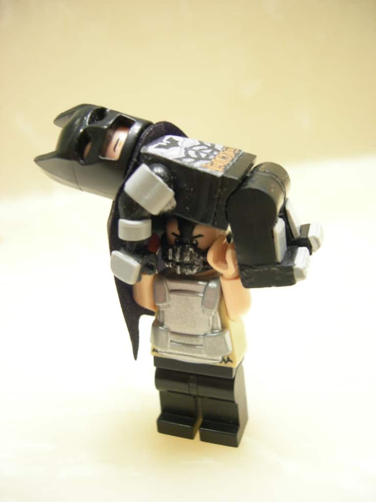 Bane & Bat Lego by 1upLego at Flickr