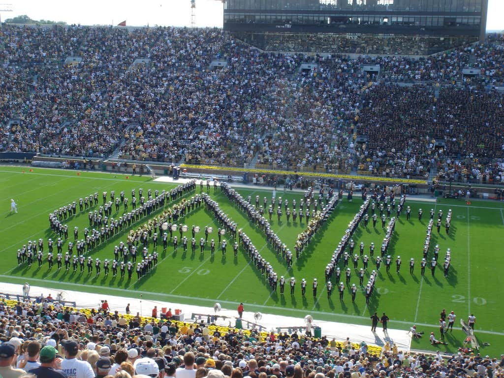 ND Marching Band by Tostie14 at Flickr