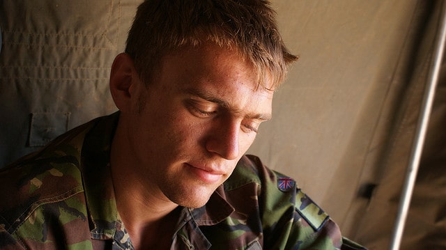 Soldier Thinking from Flickr by Doherty_UK