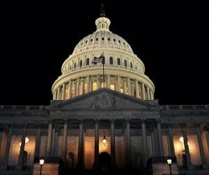 U.S. Capitol Building at Night 2 by flickr user Kevin Burkett