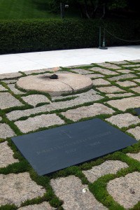 JFK's grave and eternal flame at Arlington National Cemetery (photo by Flickr Creative Commons User Wally Gobetz)