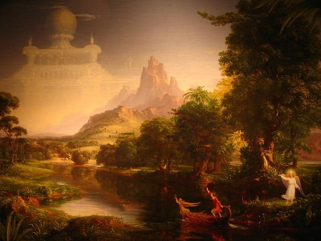 THE VOYAGE OF LIFE:  YOUTH by Thomas Cole | Photo by Flickr User mookiefl | Flickr Creative Commons