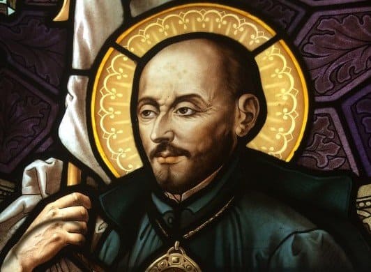 Stained Glass of St. Ignatius at Loyola Castle