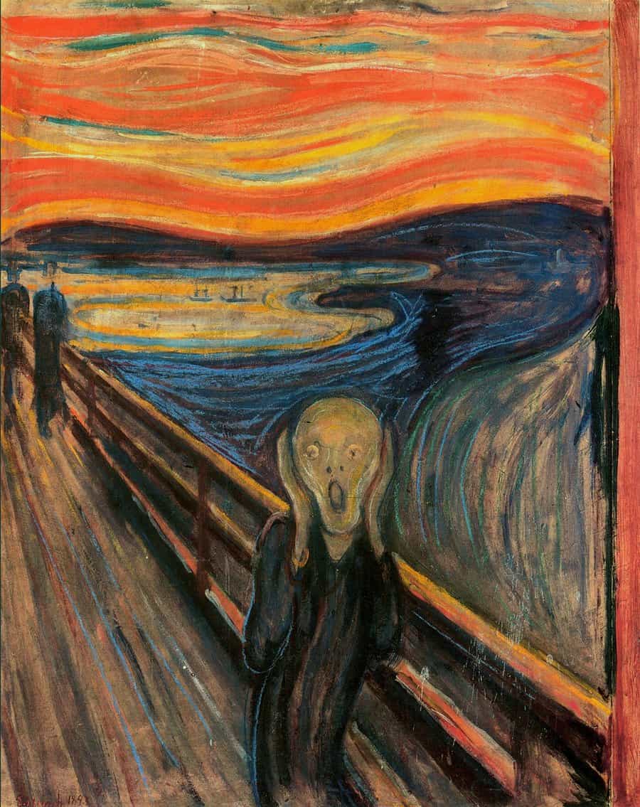 The Scream by Edvard Munch (public domain in US)
