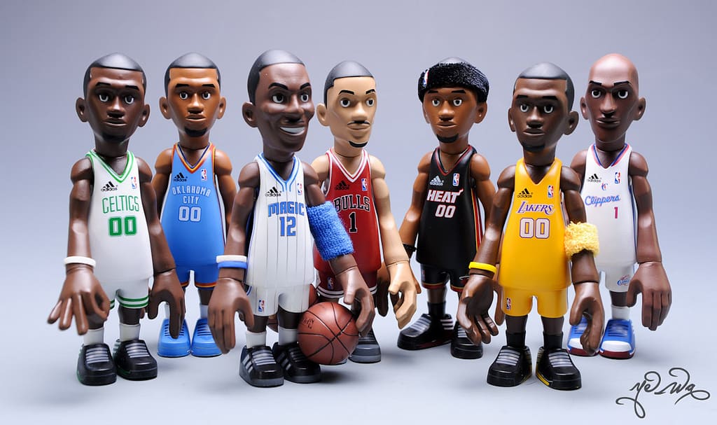 NBA collectibles by ye-wa.com via Flikr