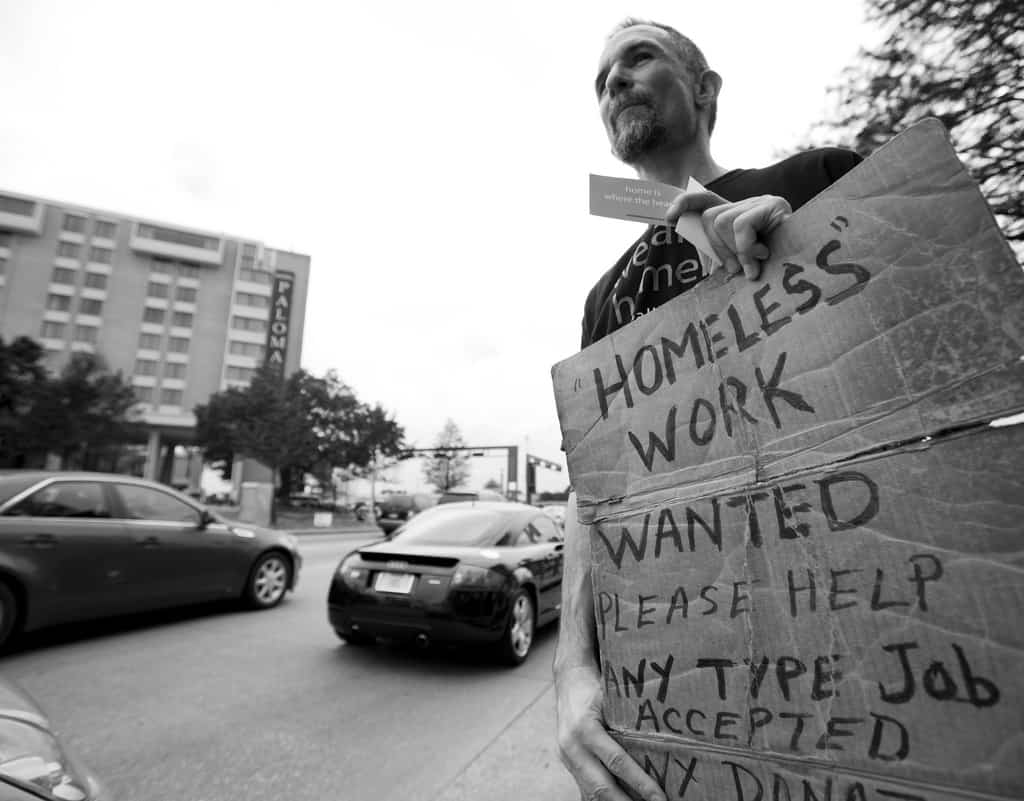 Homeless Sign by Dean Terry at Flickr