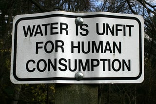 Water is Unfit by Human Consumption by woodleywonderworks via Flickr.