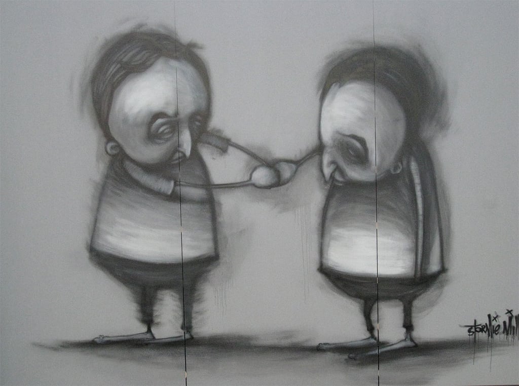 Wary Handshake by Newtown grafitti at Flickr