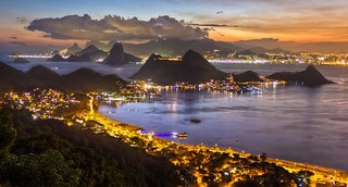 Rio de Janeiro at Dusk by CM Ortega via Flickr.