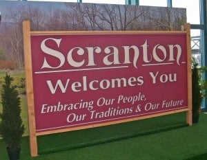Scranton Welcomes You via WikiCommons.
