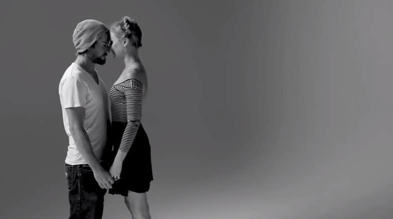Screenshot from the First Kiss video