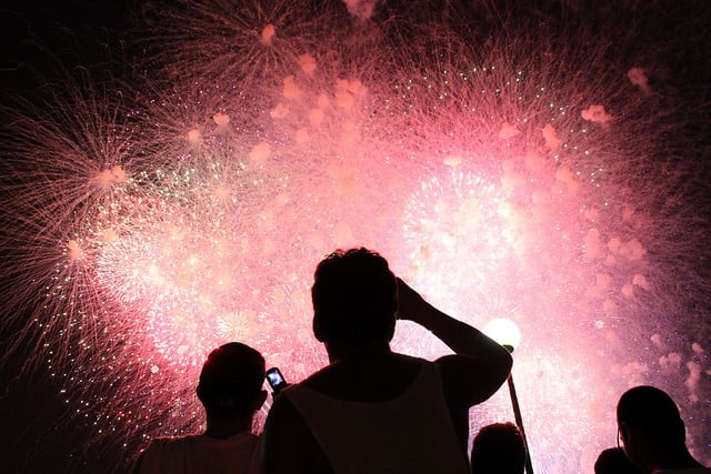 July 4th Fireworks by Flickr User Always Shooting, Flickr Creative Commons