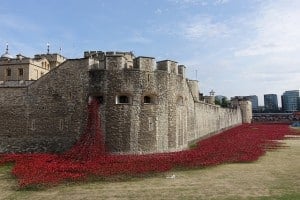A ceramic poppy for every soldier who died in The Great War