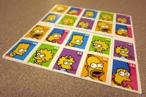The Simpsons stamps | Flickr User Roy Patrick Tan | Flickr Creative Commons