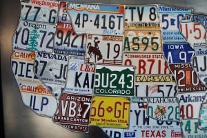 A map of license plates Josh Kellogg / Flickr Creative Commons
