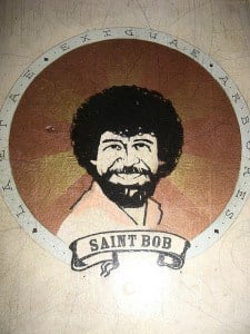 (Saint Bob) Bob Ross Painting | Flickr User justgrimes | Flickr Creative Commons