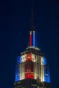 Empire State Building LED live election results Obama Romney Spire Close-up | Flickr User Lisa Bettany | Flickr Creative Commons