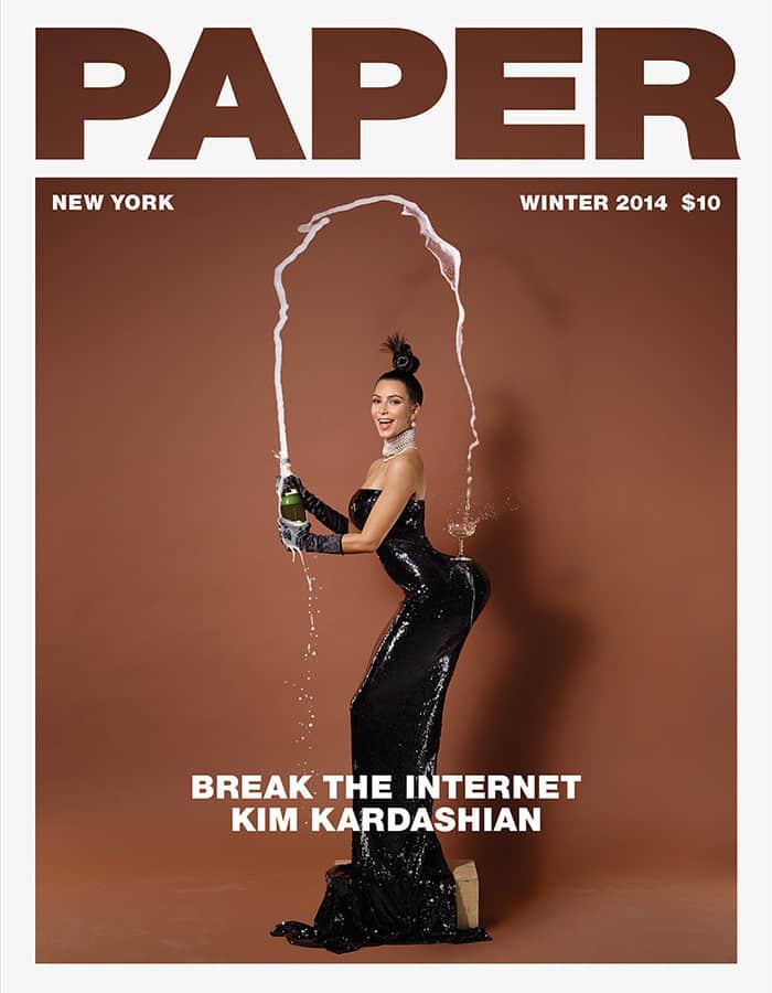 Kim Kardashian cover photo from Paper Magazine