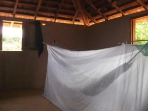Mosquito nets...blessed mosquito nets. 