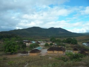 The village of Tusening, a typical Amerindian village in the Pakaraimas
