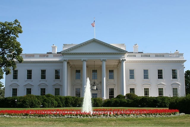 This White House Picture shows the front of the White House | U.S. Embassy, Jakarta