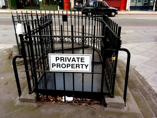 Public and private spaces can be confusing.