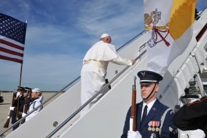 Pope Francis Boards His Flights From Washington, D.C., to New York City // courtesy of US Dept of State on Flickr
