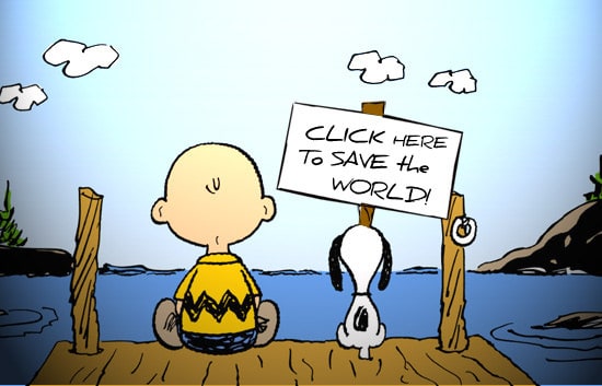 Slacktivism Charlie Brown | Flickr User Elijah van der Giessen | Flickr Creative Commons